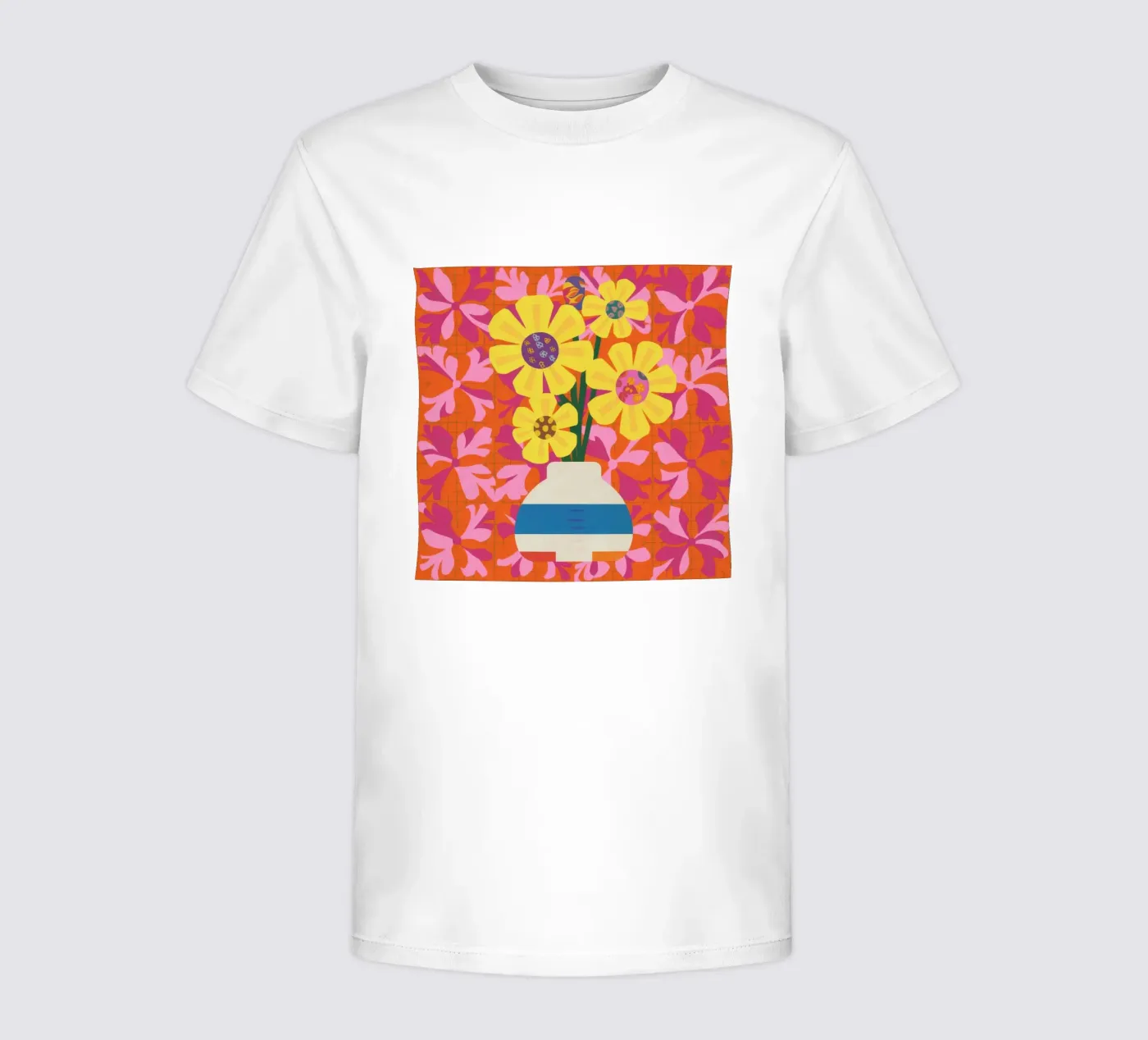 Chromatic Floral Patchwork t-shirt bambini da Terra Tone