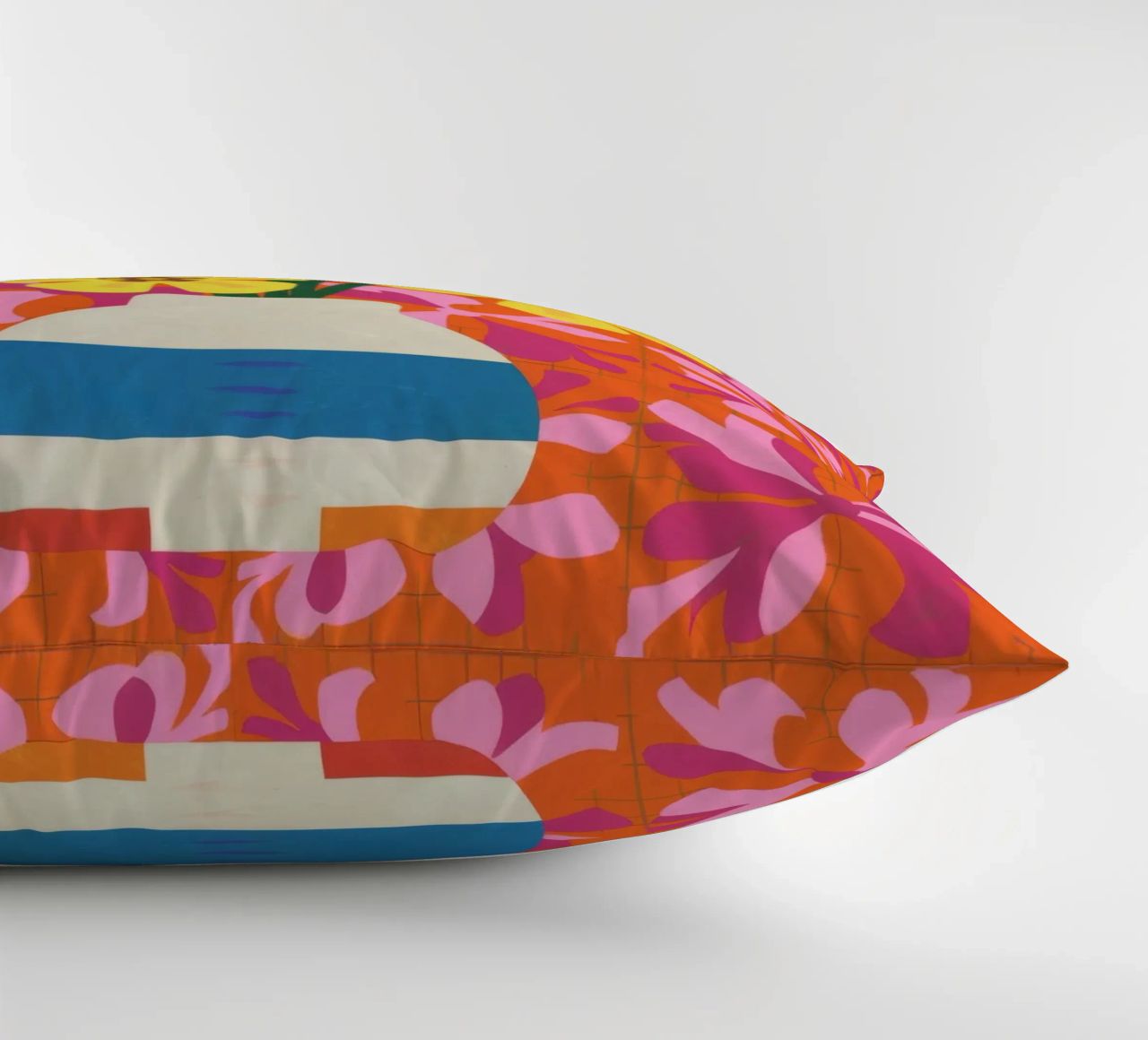 Patchwork floreale cromatico cuscino da Terra Tone