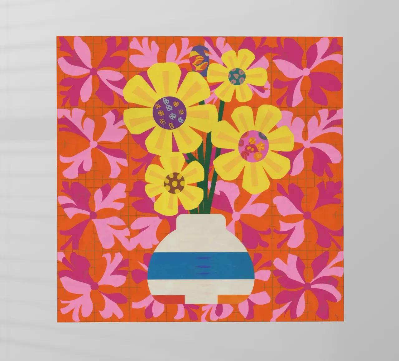 Patchwork floreale cromatico pellicola backlit da Terra Tone