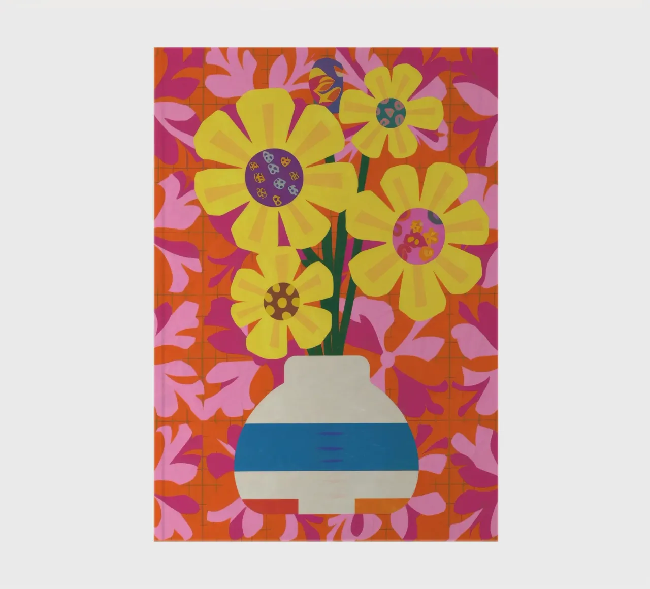 Patchwork floral cromático cuaderno de Terra Tone