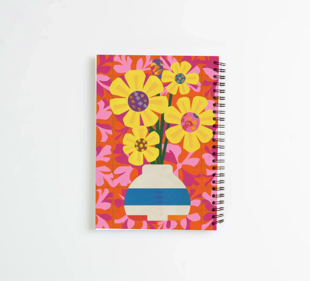 Patchwork floreale cromatico diario ad anelli da Terra Tone