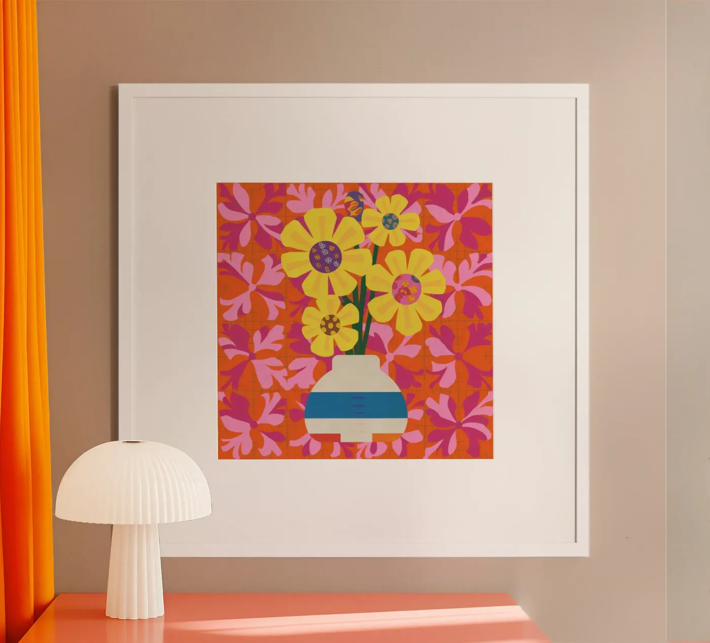 Chromatic Floral Patchwork Poster von Terra Tone