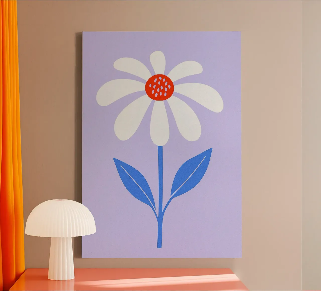 flower abstract drawing ilustration canvas by danine