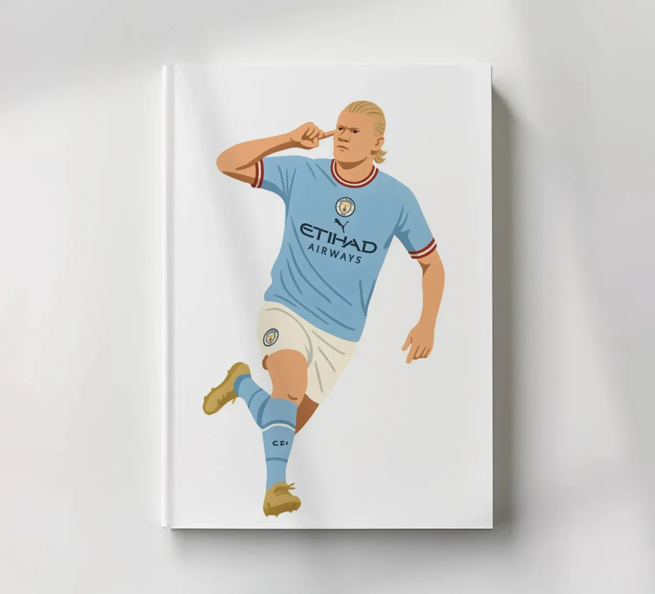 Erling Braut Håland Minimalist notebook by MoviesArt