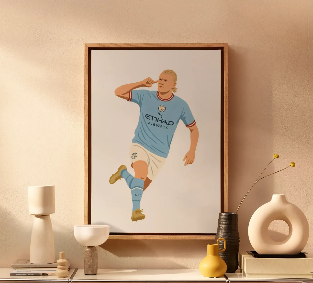 Erling Braut Håland Minimalist canvas by MoviesArt