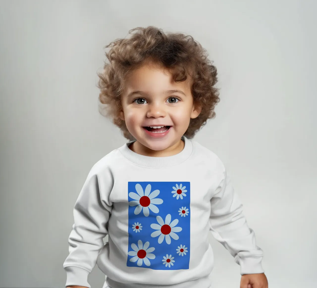 flowers abstract drawing ilustration baby sweatshirt by danine