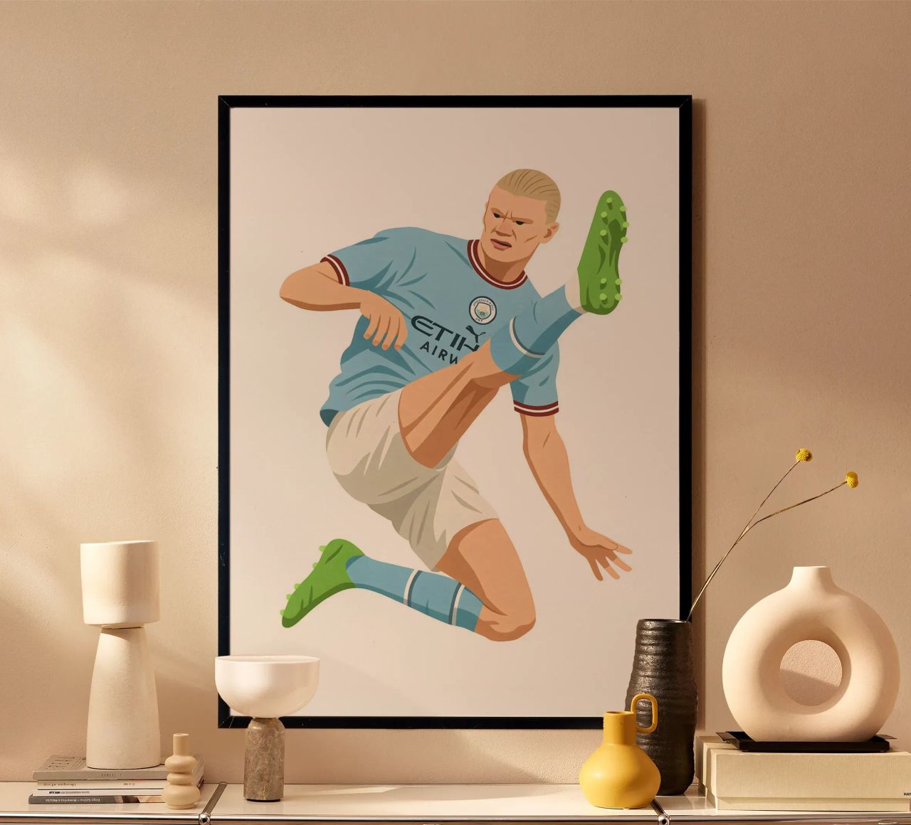 Erling Braut Håland Minimalist poster van MoviesArt