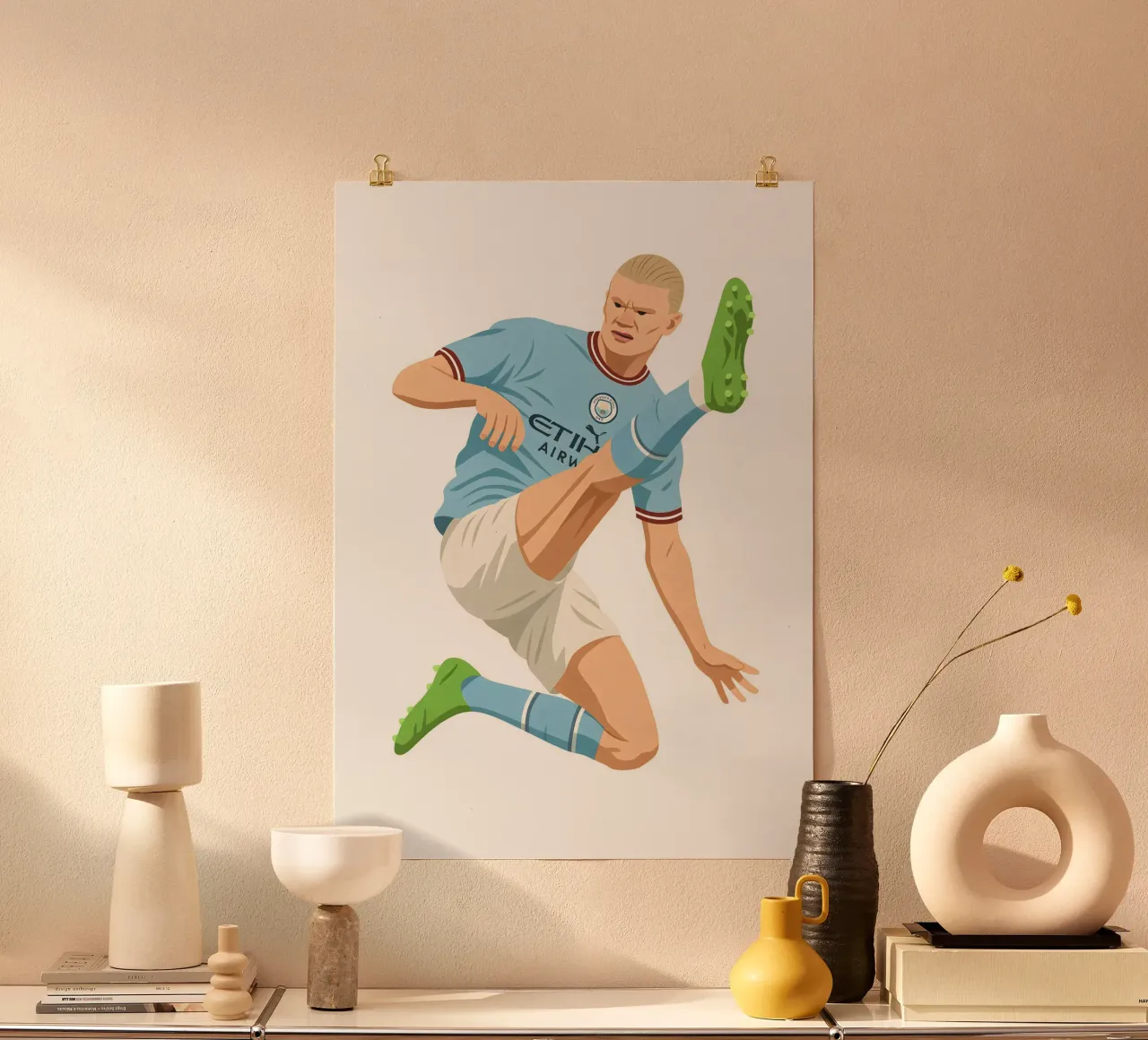 Erling Braut Håland Minimalist poster by MoviesArt