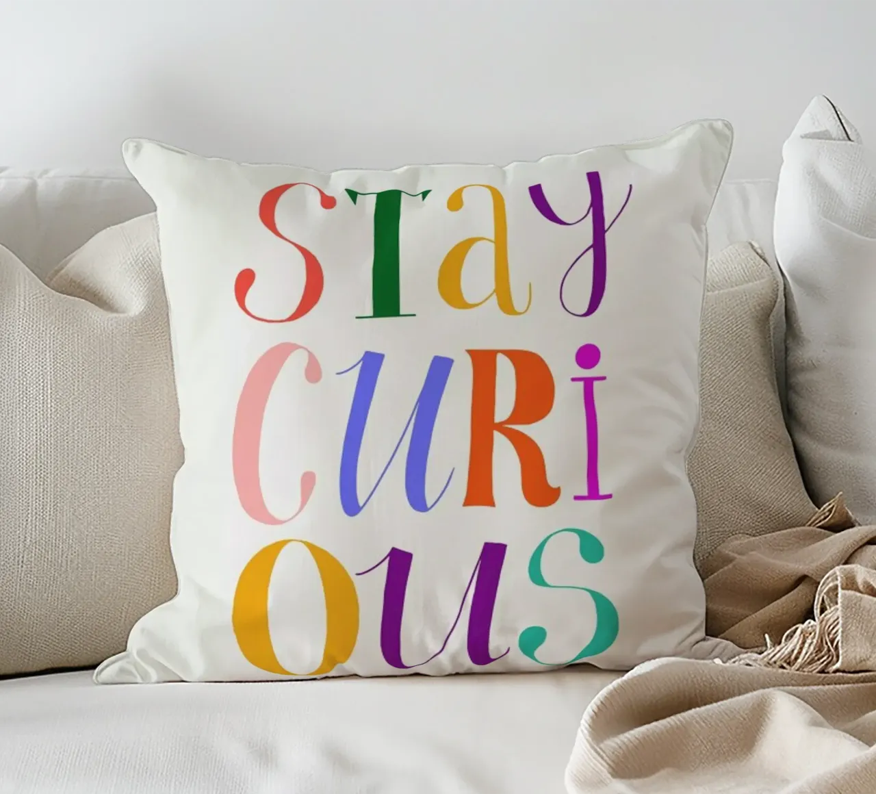Stay Curious cuscino da Pure