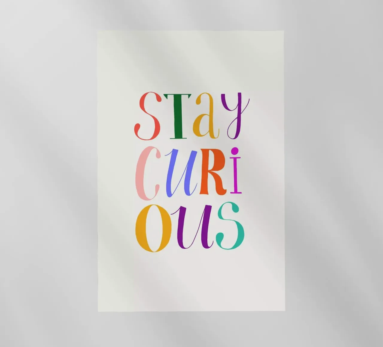 Stay Curious pellicola backlit da Pure