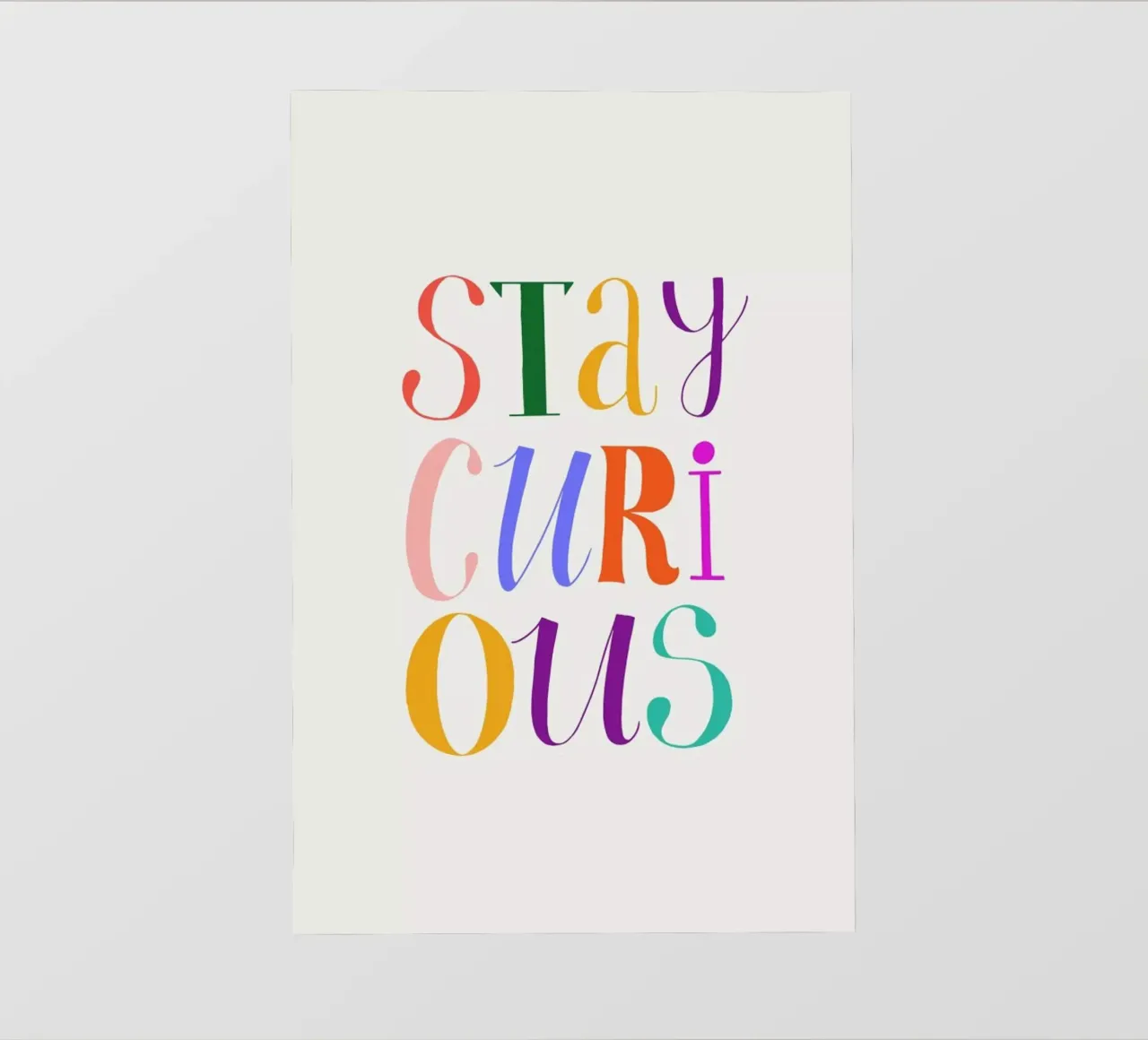 Stay Curious telo in pvc da Pure