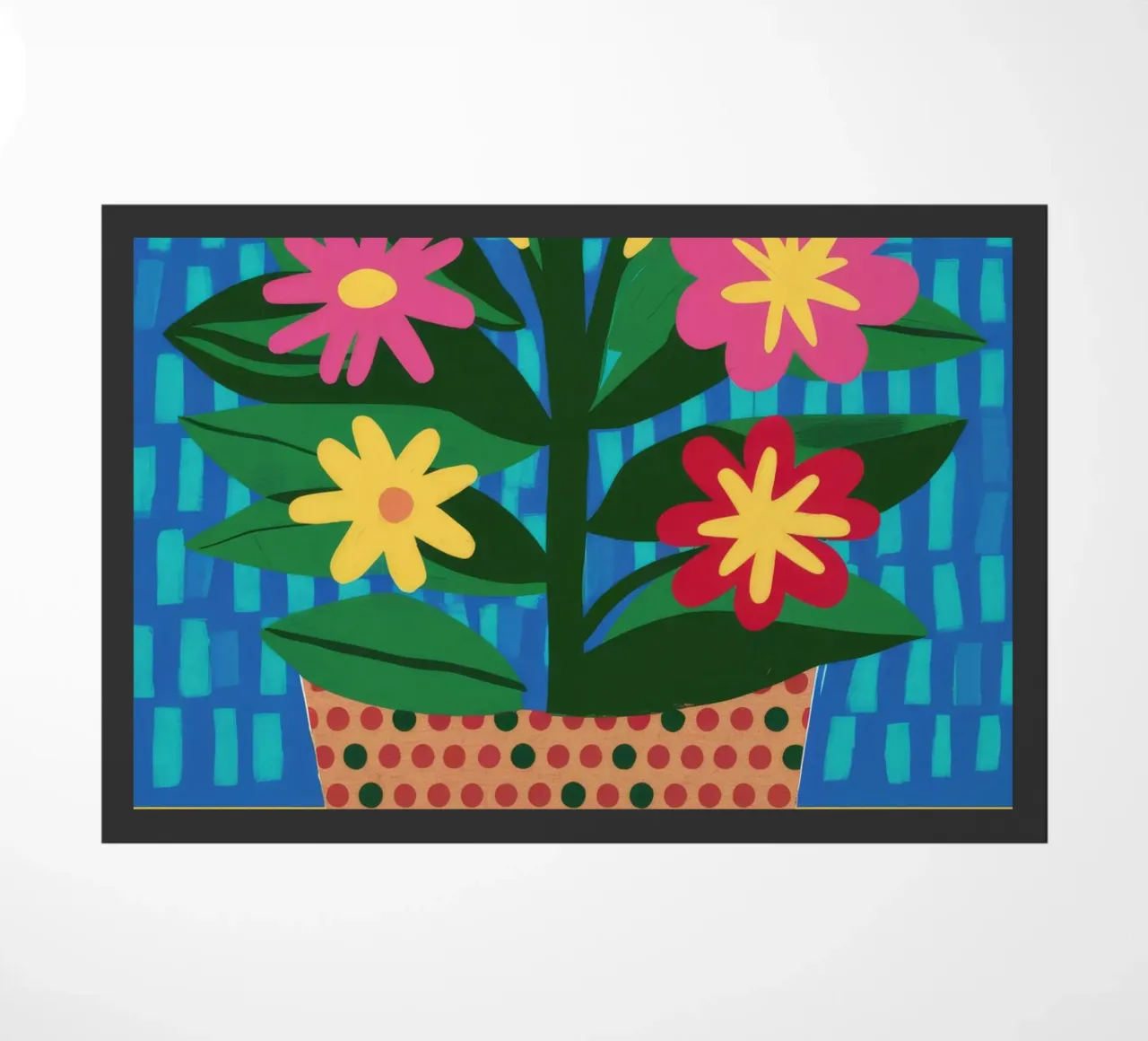 Fiori di cesto intrecciati zerbino da Terra Tone