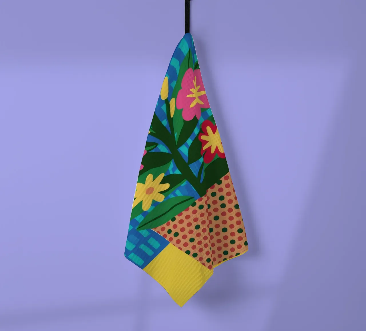 Fiori di cesto intrecciati canovaccio da cucina da Terra Tone
