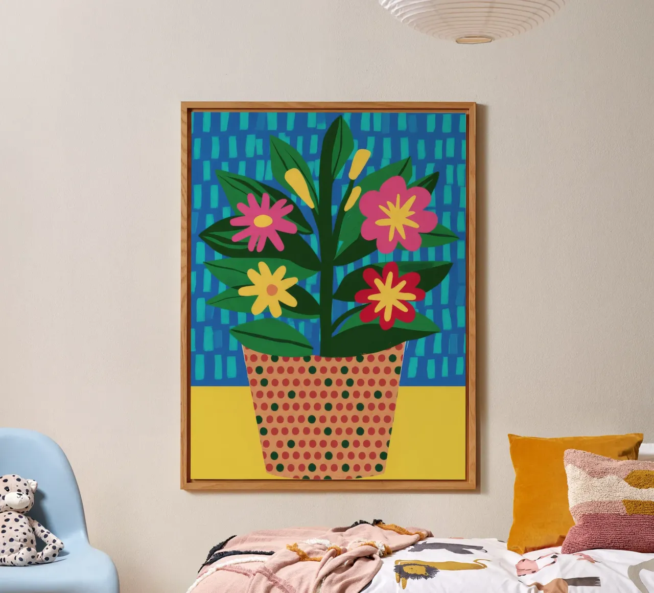 Fiori di cesto intrecciati alluminio dibond da Terra Tone