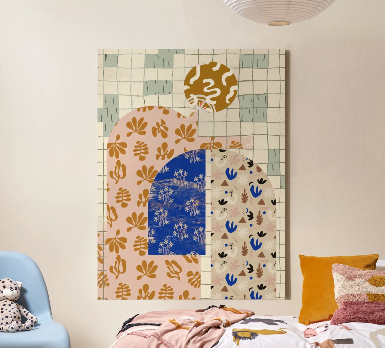 Pattern Play No 2 canvas by treechild