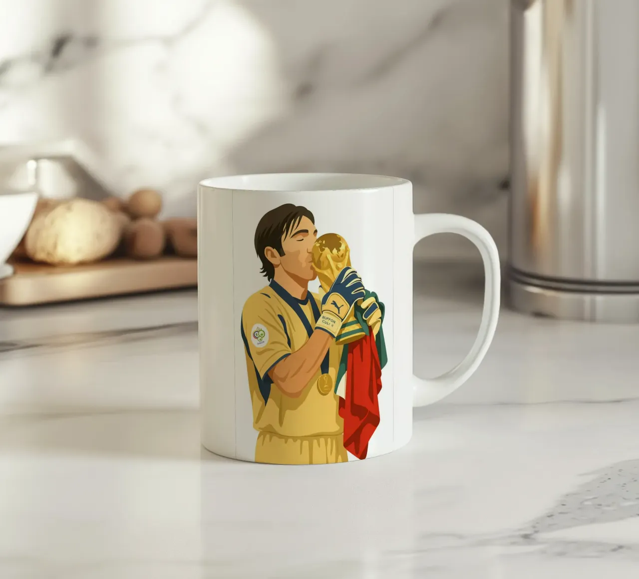 Gianluigi Buffon Minimalist tazza in ceramica da MoviesArt