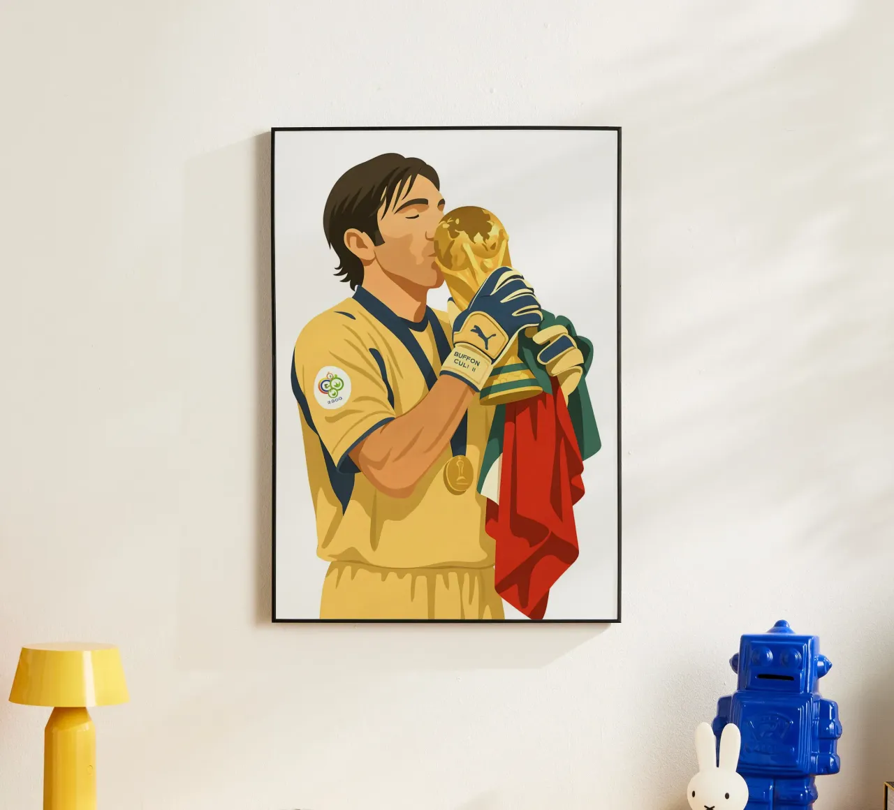 Gianluigi Buffon Minimalist Forex-Platte von MoviesArt