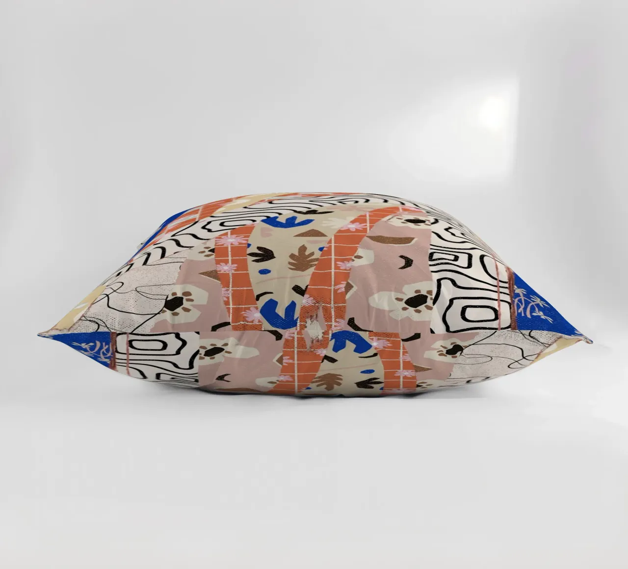 Pattern Play No 04 decorative cushion by treechild