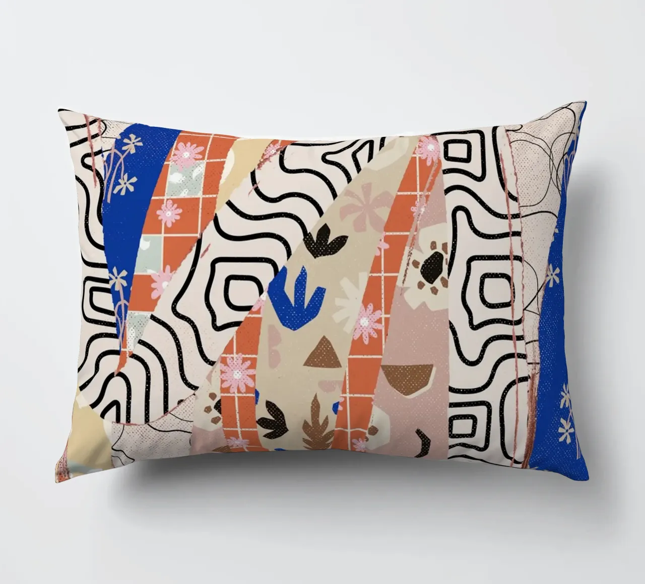 Pattern Play No 04 decorative cushion by treechild