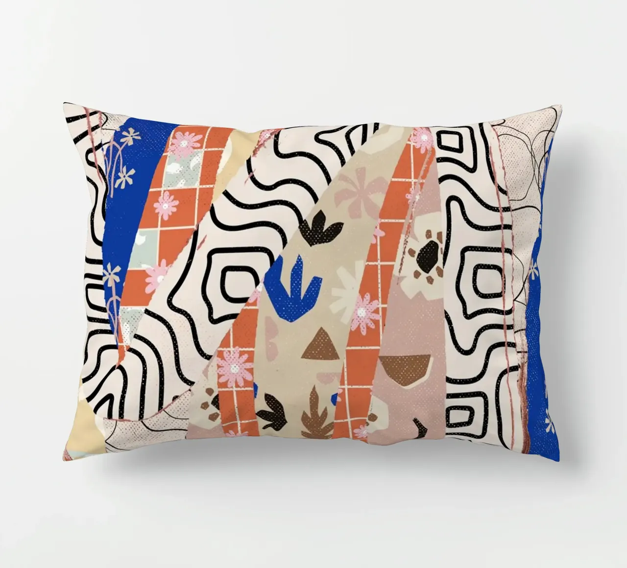 Pattern Play No 04 decorative cushion by treechild