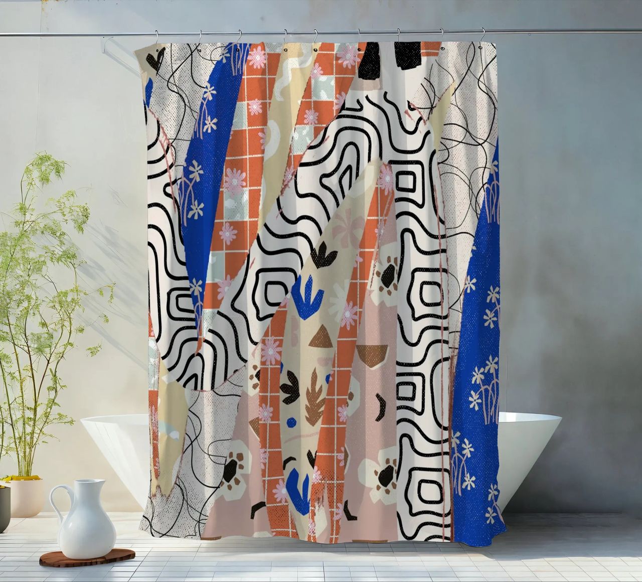 Pattern Play No 04 tenda da doccia da treechild