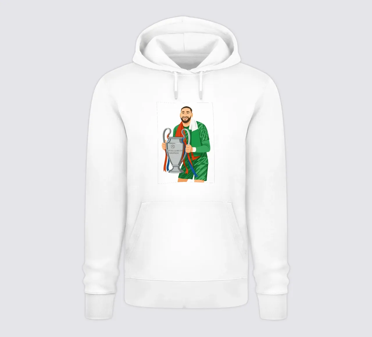 Gianluigi Donnarumma Minimalist felpa con cappuccio da MoviesArt