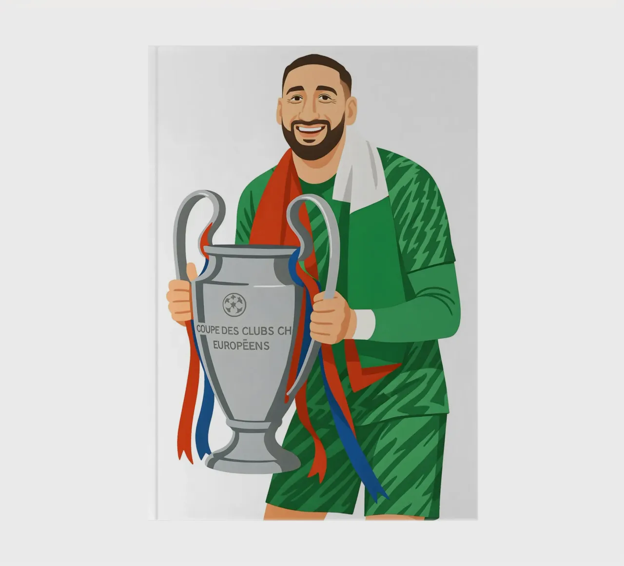 Gianluigi Donnarumma Minimalist notebook by MoviesArt