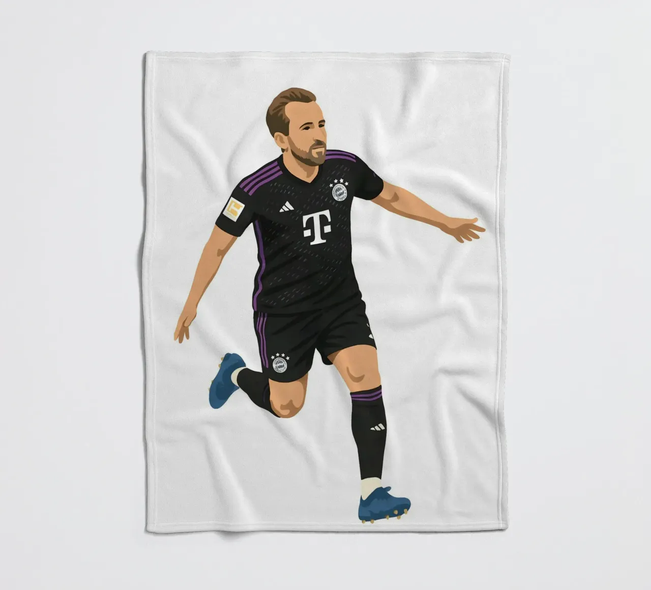 Harry Kane Minimalist coperta in pile da MoviesArt