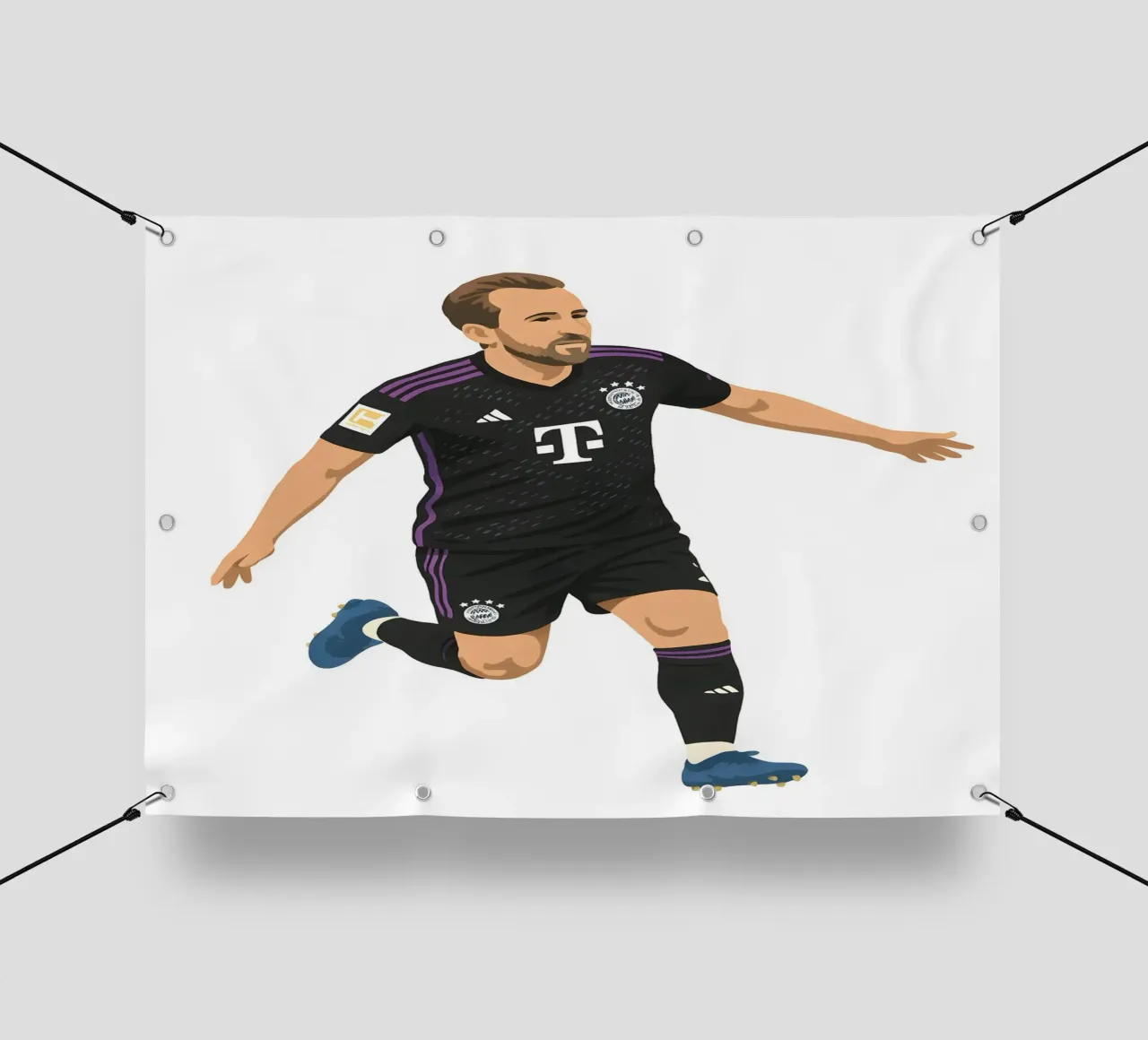 Harry Kane Minimalist telo in pvc da MoviesArt