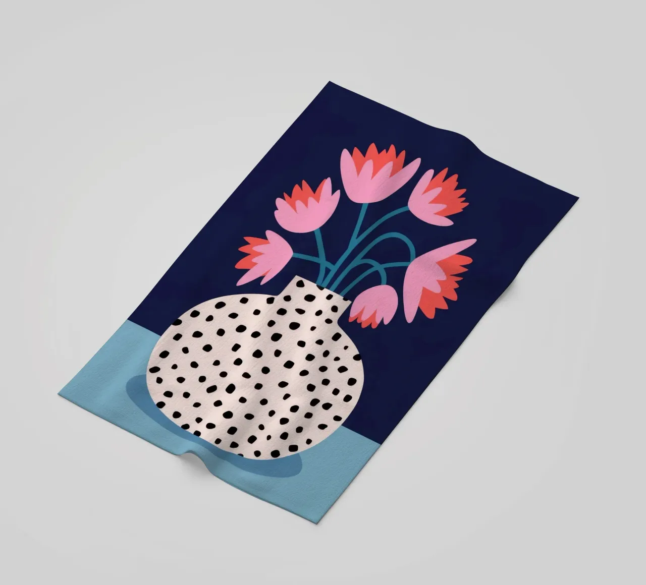 Dotted Tulip Serenity beach towel by Terra Tone