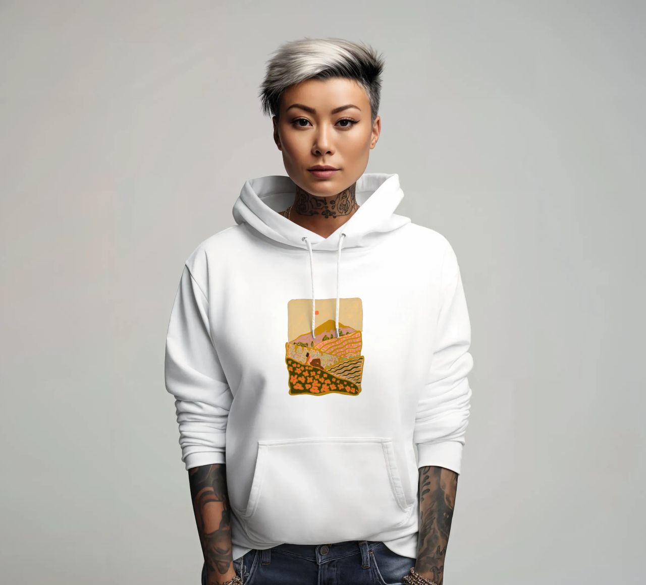 Autumn Field felpa con cappuccio da Arty Guava