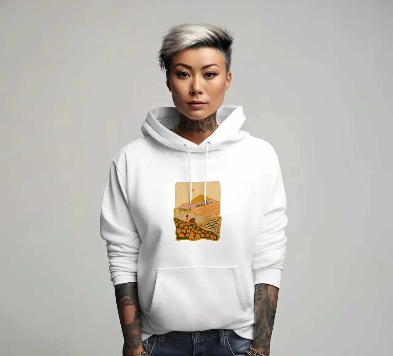 Autumn Field sudadera con capucha de Arty Guava