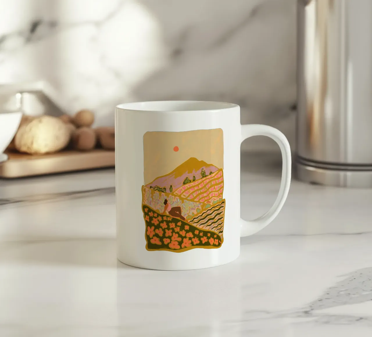 Autumn Field tazza in ceramica da Arty Guava
