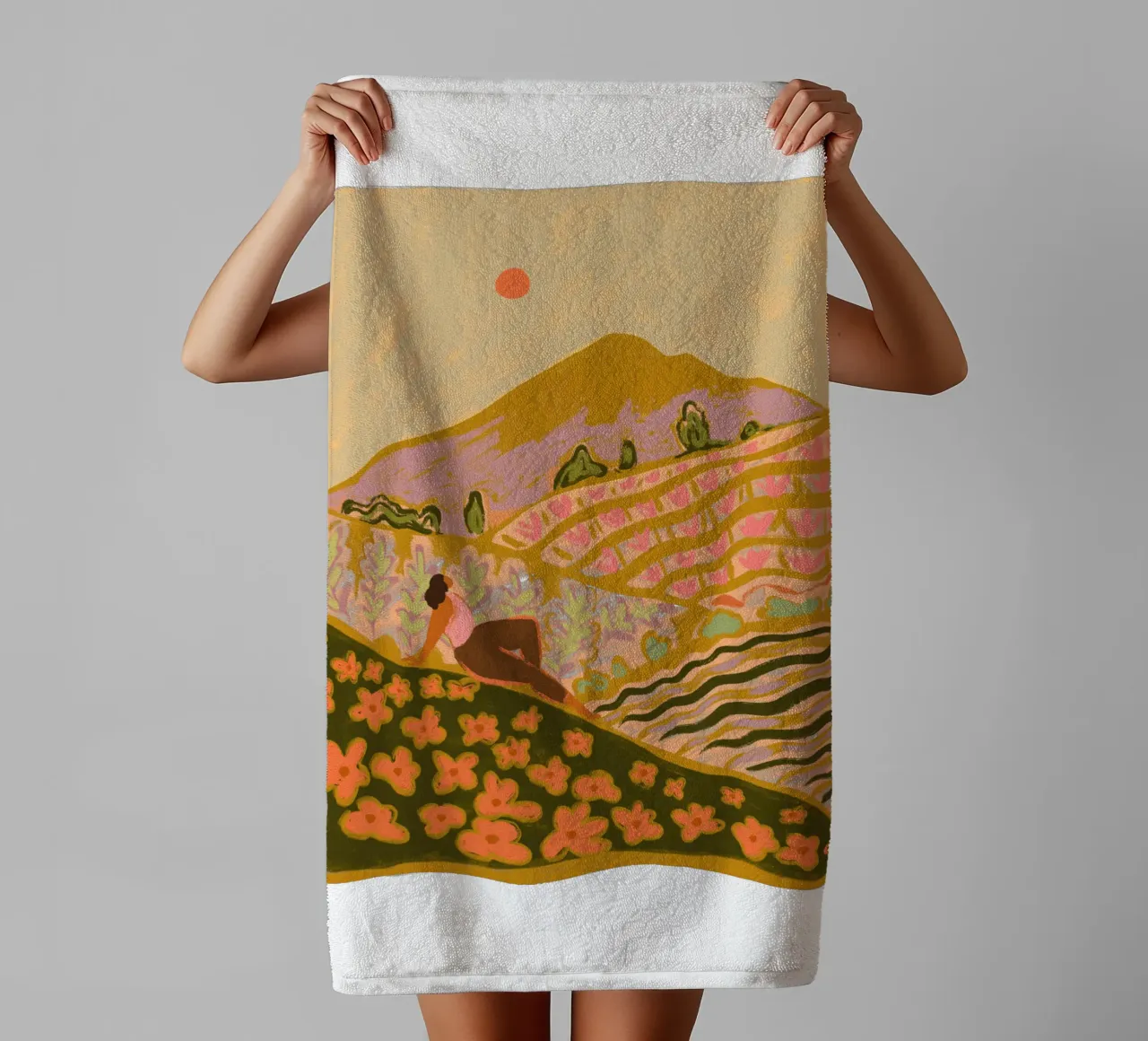 Autumn Field asciugamano da bagno da Arty Guava