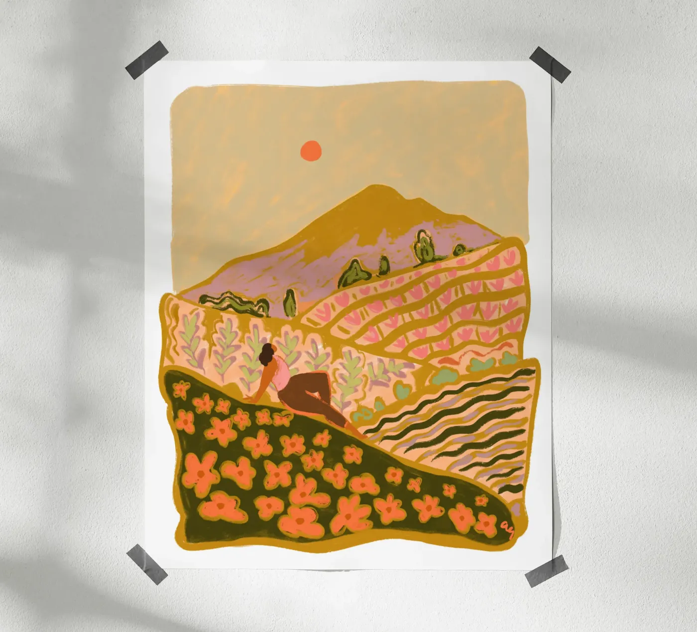 Autumn Field poster da Arty Guava