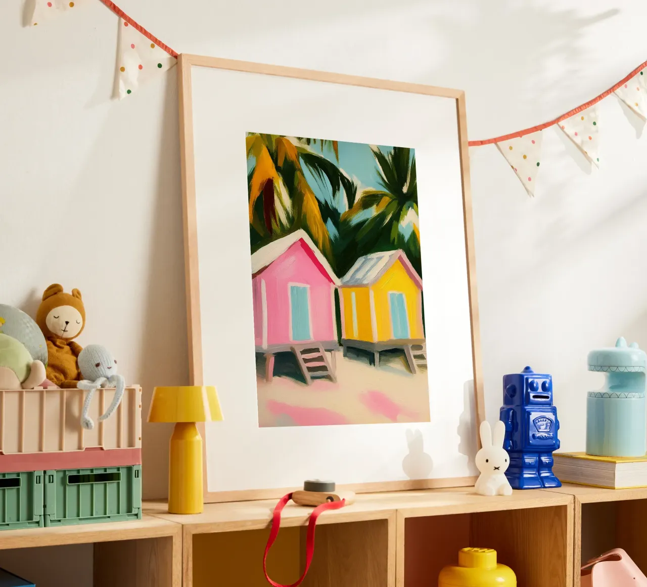 house of beach abstract drawing ilustration hahnemühle by danine