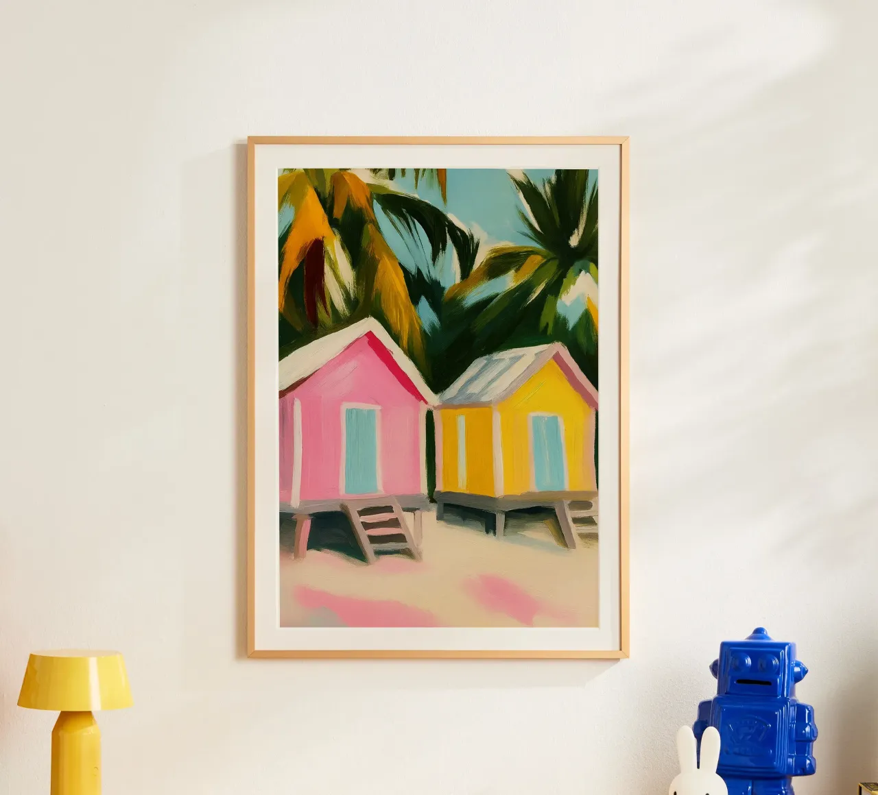 house of beach abstract drawing ilustration hahnemühle by danine
