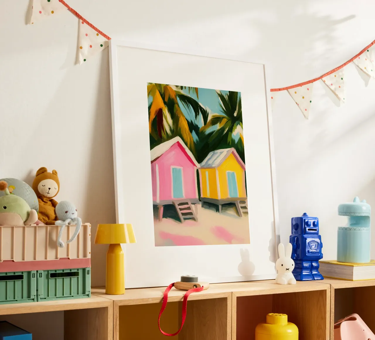 house of beach abstract drawing ilustration hahnemühle by danine