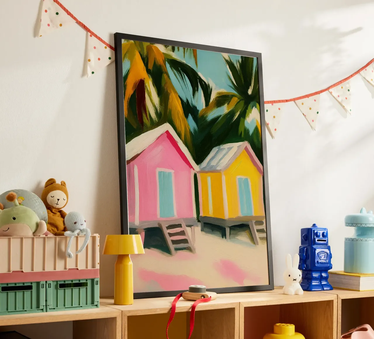 house of beach abstract drawing ilustration hahnemühle by danine