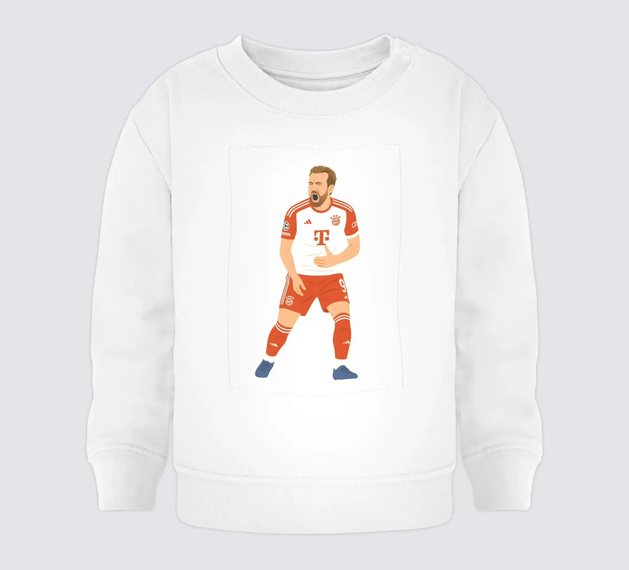 Harry Kane Bayern Minimalist felpa neonato da MoviesArt