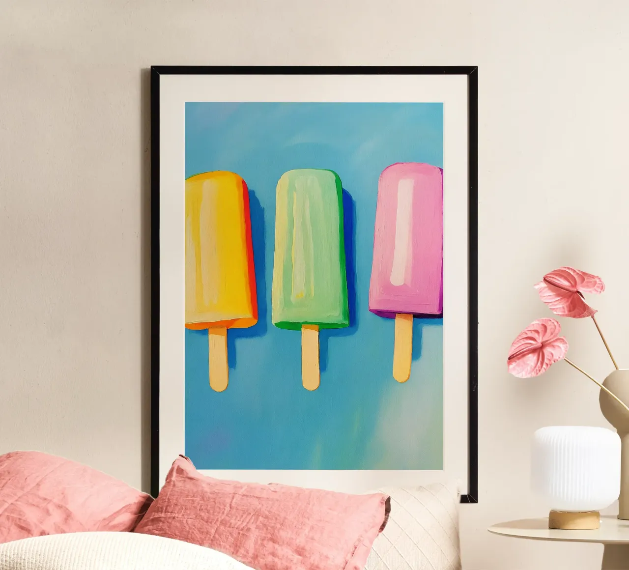 gelato disegno astratto ilustrazione poster da danine