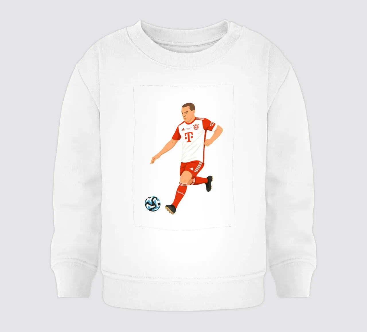 Joshua Kimmich Minimalist baby sweatshirt van MoviesArt