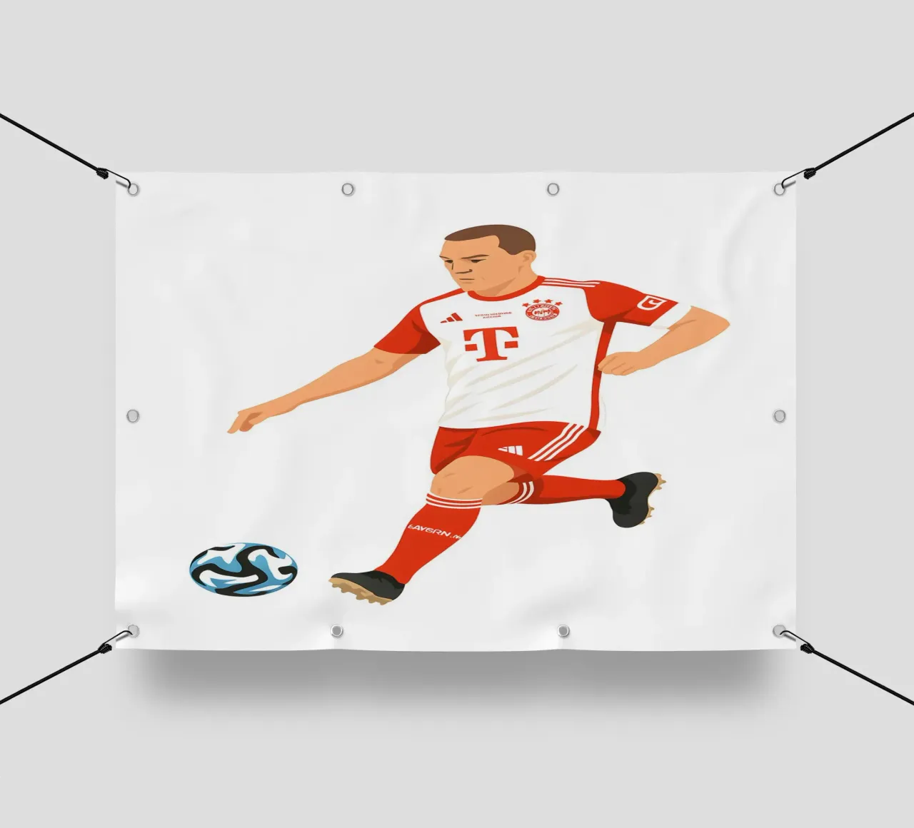 Joshua Kimmich Minimalist telo in pvc da MoviesArt