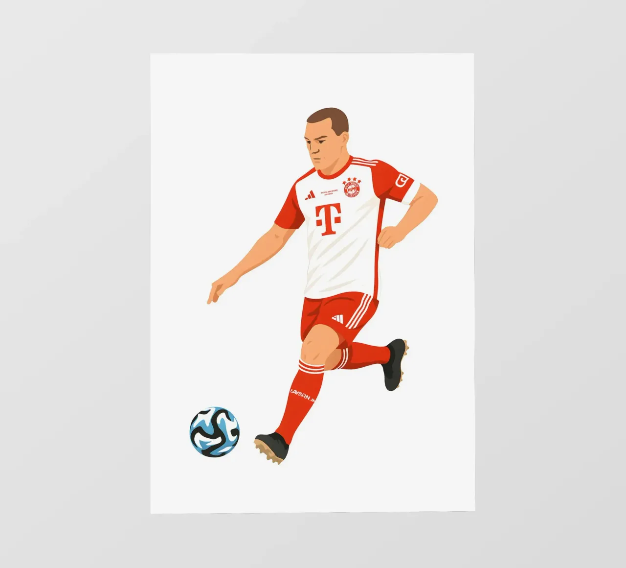 Joshua Kimmich Minimalist telo in pvc da MoviesArt