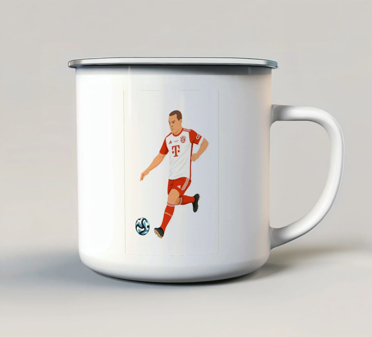 Joshua Kimmich Minimalist mug en émail de MoviesArt
