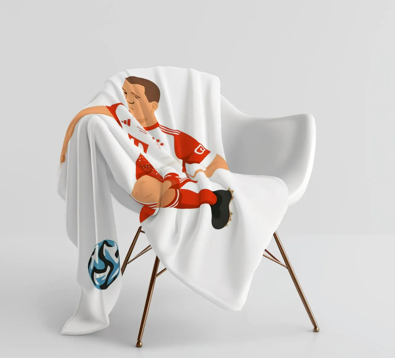 Joshua Kimmich Minimalist coperta in pile da MoviesArt