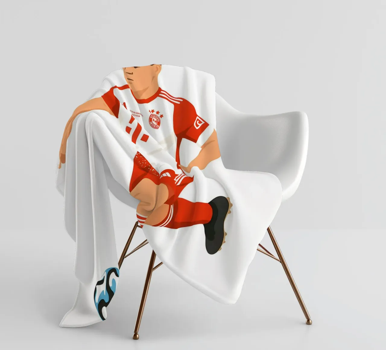 Joshua Kimmich Minimalist coperta in pile da MoviesArt