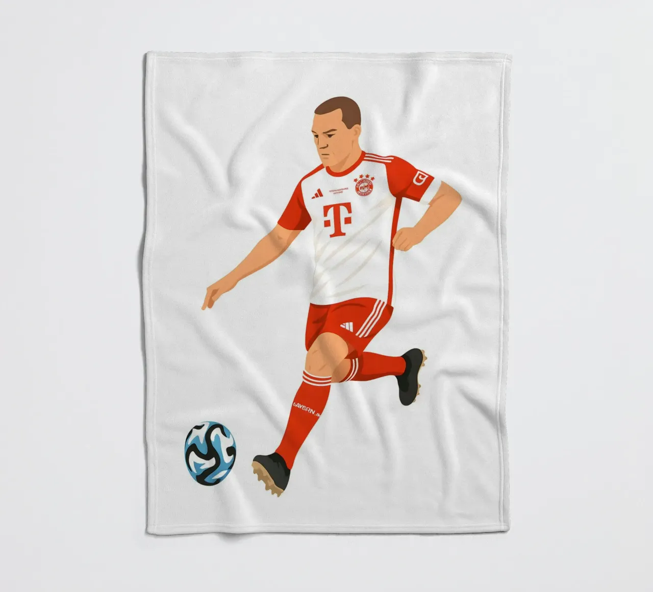 Joshua Kimmich Minimalist coperta in pile da MoviesArt