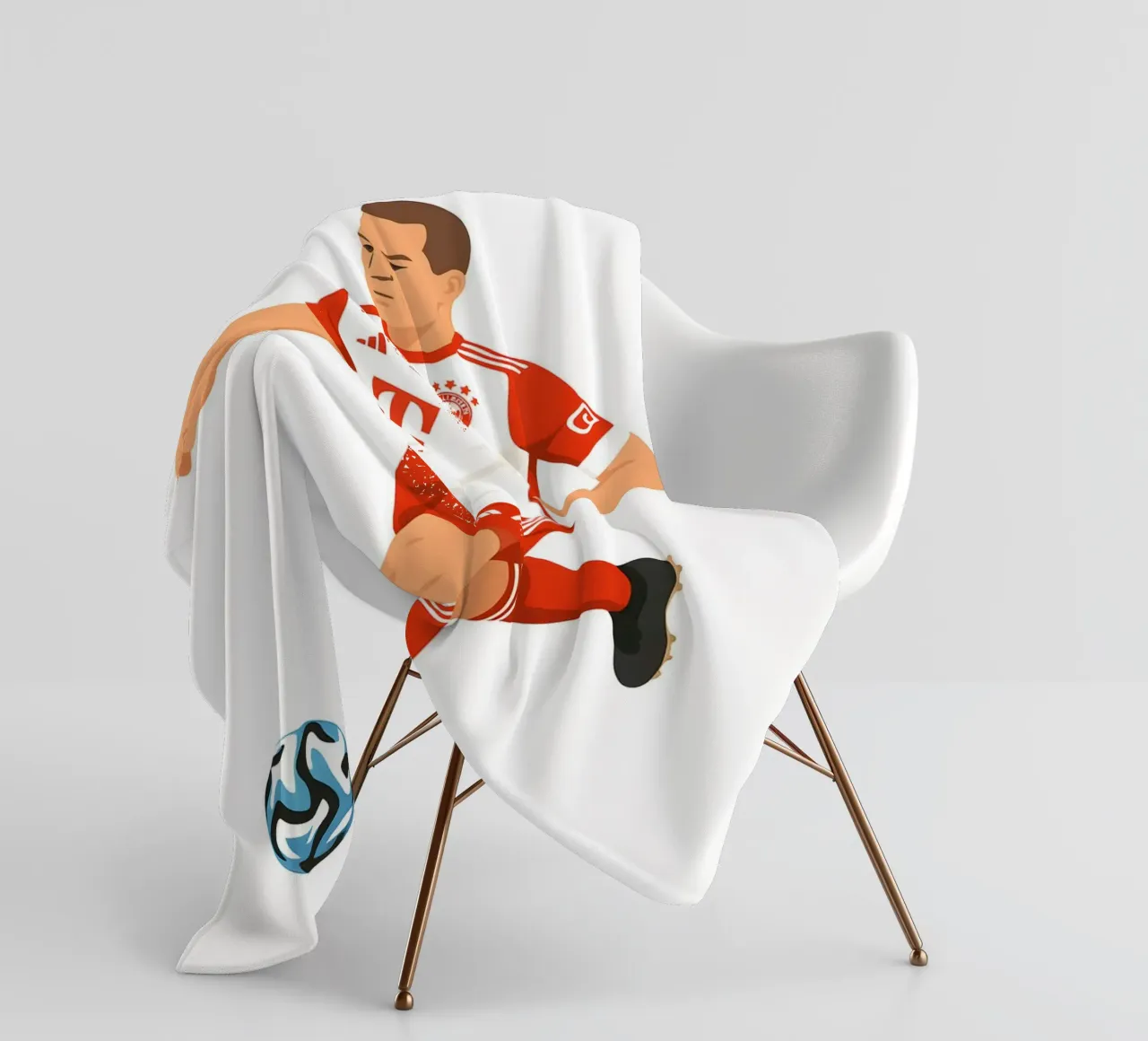 Joshua Kimmich Minimalist coperta in pile da MoviesArt