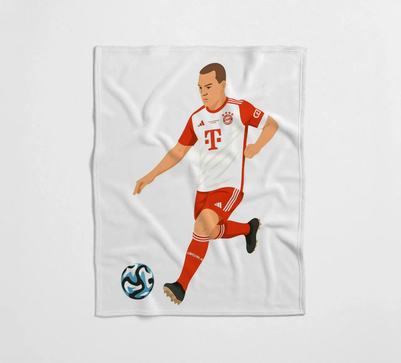 Joshua Kimmich Minimalist coperta in pile da MoviesArt